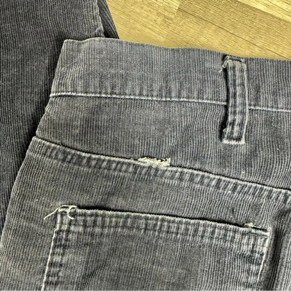 37.5 X 29 Levis 517 Vintage 80s Cords Bootcut Corduroy Pants Jeans Navy Western